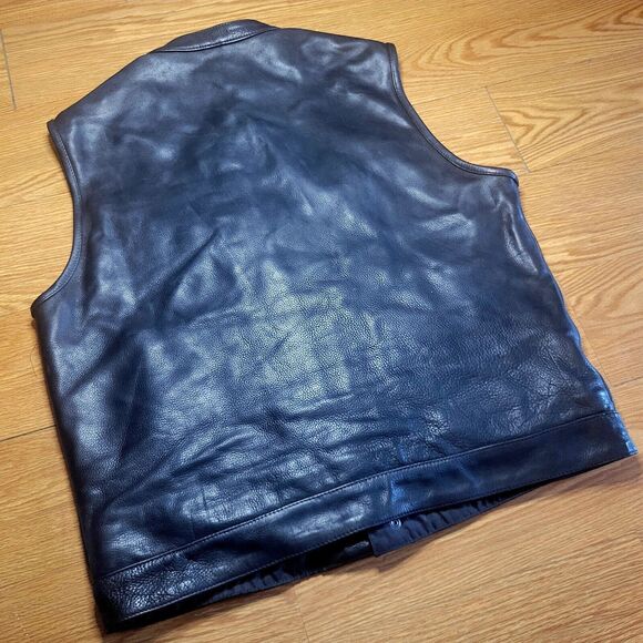 First Classics Platinum Label Leather Motorcycle Vest Sz XXL Black Carry/Conceal - Picture 16 of 16